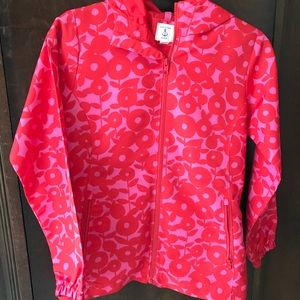 Lands End Girls Rain Jacket Size M 10/12